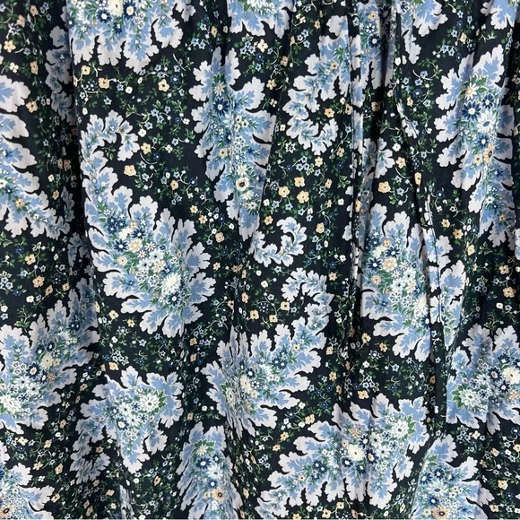 J. Crew Collection Floral Paisley Pull On Cotton Maxi Skirt Size 4 - Picture 6 of 9